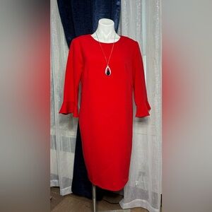 Ann Taylor, size 14, Red Dress.